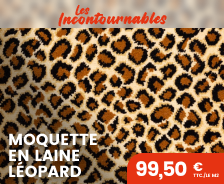 Moquette en laine leopard